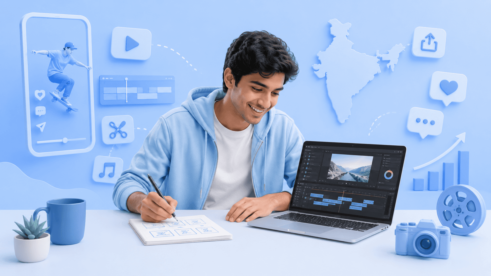 How To Learn Video Editing for Social Media in India?